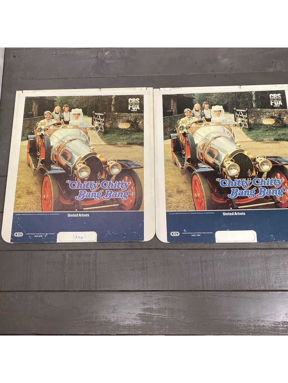 Vintage Chitty Chitty Bang Bang Part 1 & 2 CBS Fox 12" Videodisc Movie lp5350